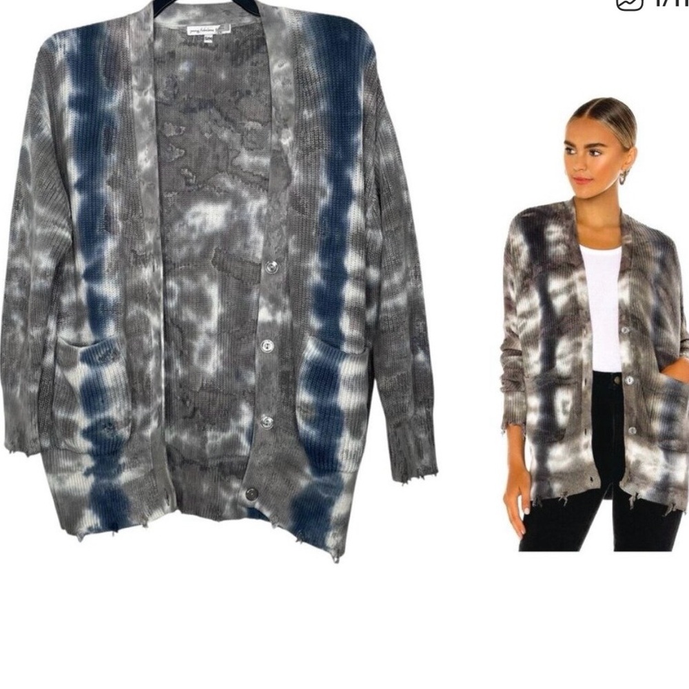 Young, Fabulous Broke Distressed Cardigan Size S\M $30